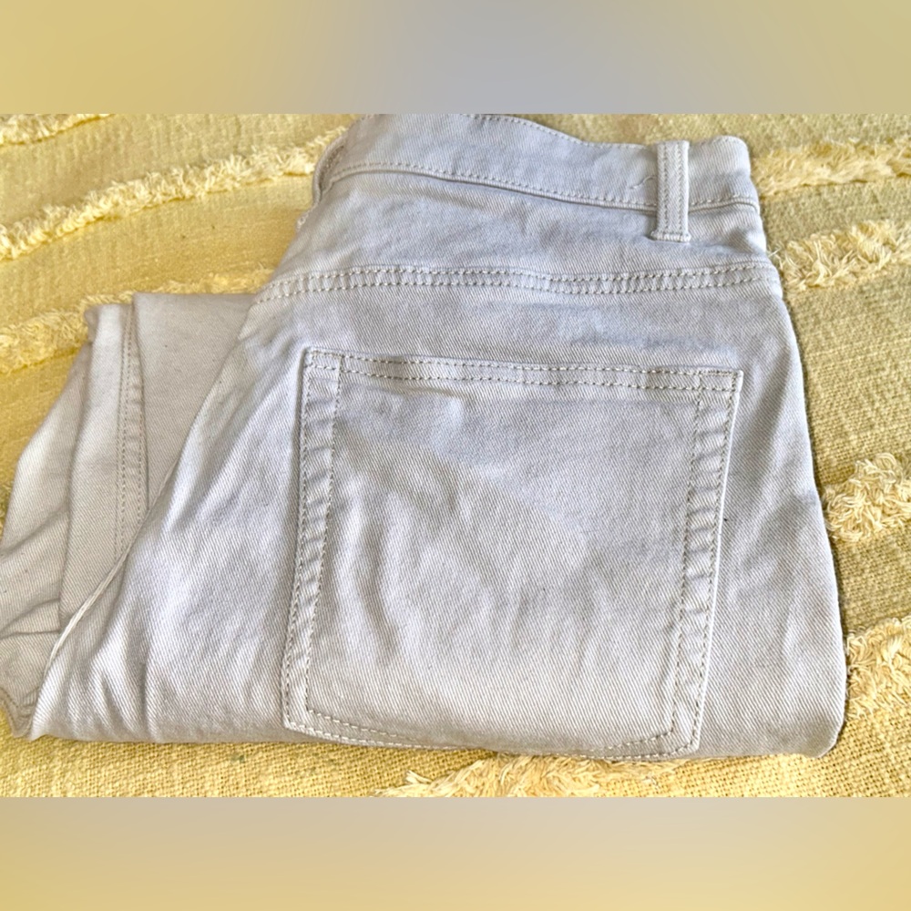 Cream Straight-Leg Jeans - Picture 2 of 4